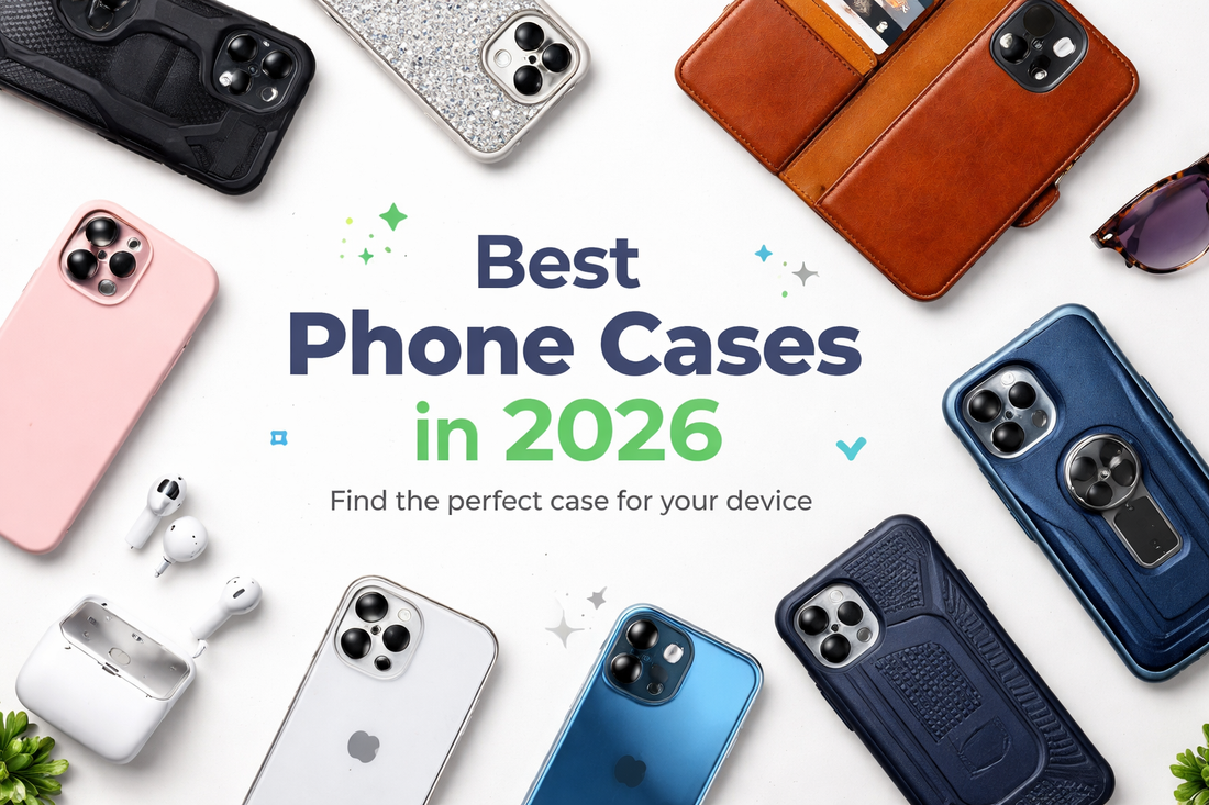 Best phone cases in 2026 including slim, rugged, clear, and wallet styles for iPhone and Android devices