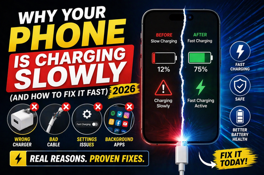 fast charging not working, how to fix slow charging phone, best fast charger Canada, slow charging causes