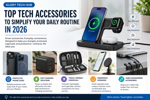 Top Tech Accessories to Simplify Your Daily Routine in 2026 | Glory Tech Hub