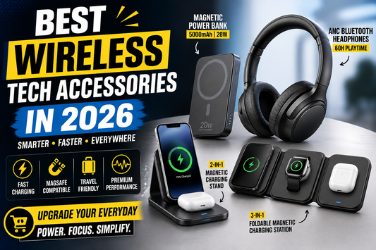 Best Wireless Charging & Travel Tech Accessories in 2026 (MagSafe Power Banks, 3-in-1 Chargers & ANC Headphones)