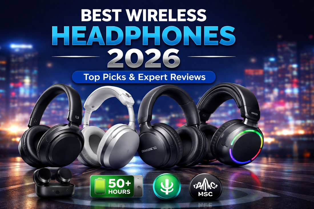 Top wireless headphones 2026 featuring noise cancelling over ear models for music and gaming