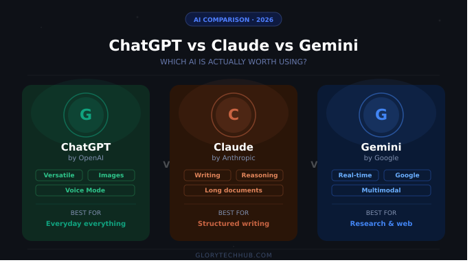 ChatGPT vs Claude vs Gemini (2026): Which AI Should You Actually Use?