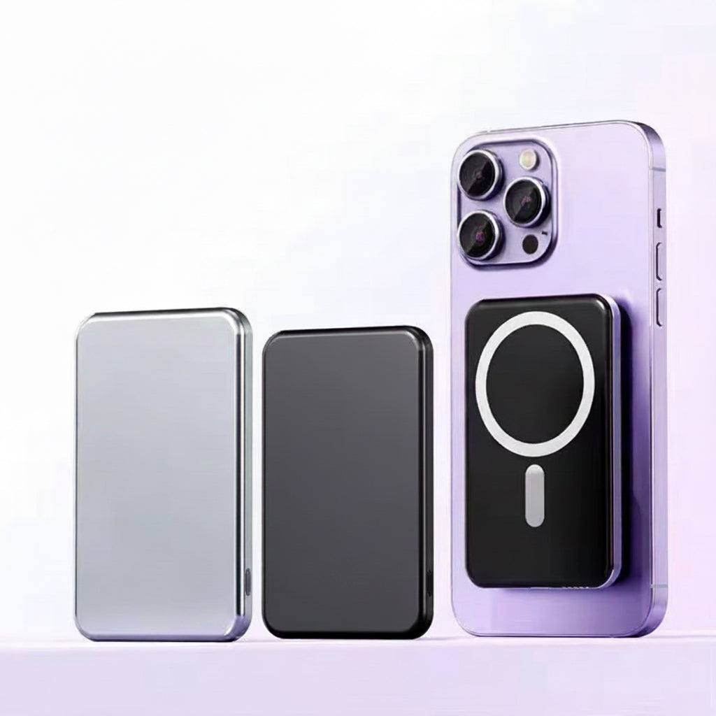 Magnetic Wireless Power Bank 5000mAh | 20W Fast Charging MagSafe-Compatible Mini Portable Charger Glory Tech Hub