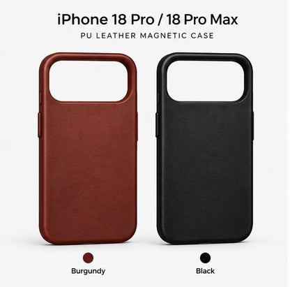 PU Leather Magnetic Case for iPhone 18 Pro & iPhone 18 Pro Max