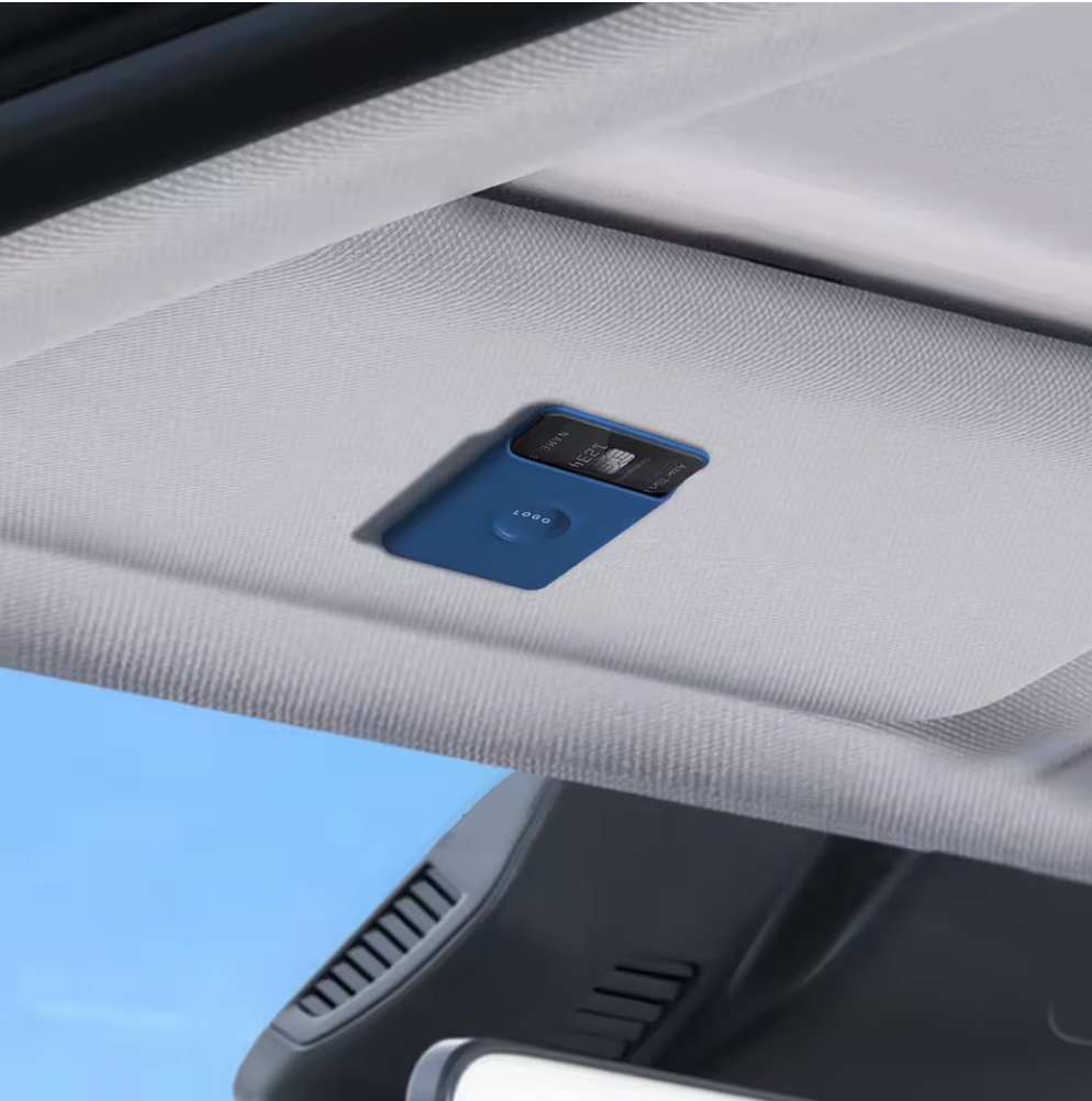 Magnetic Phone Card Holder Wallet – Stick-On Card Sleeve for iPhone & Android | RFID Pocket | Car Visor Mount Compatible