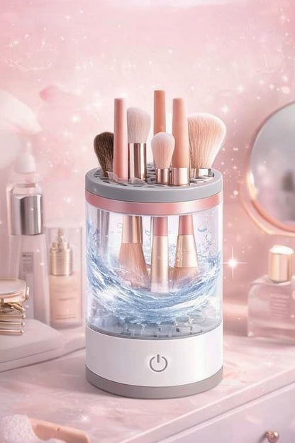 Automatic Makeup Brush Cleaner – 360° Electric Cleaner & Dryer for Brushes (Fast Deep Clean)