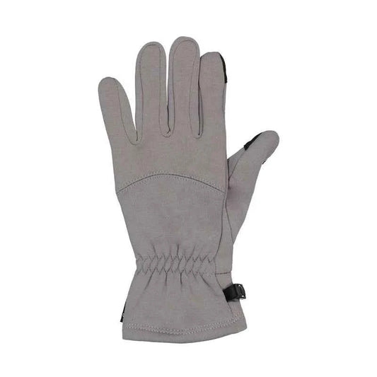 Eddie Bauer Rider Fleece Gloves – Touchscreen Winter Gloves with 4-Way Stretch, Warm Brushed Lining (Grey/Black)
