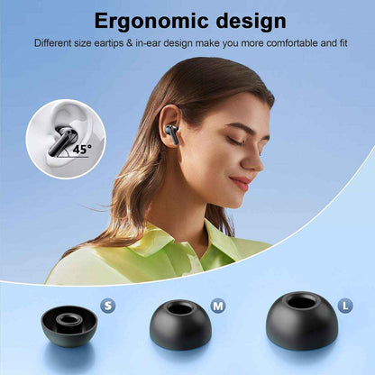 Active Noise Cancelling Bluetooth Earbuds: In-Ear Wireless Headphones with HiFi Stereo