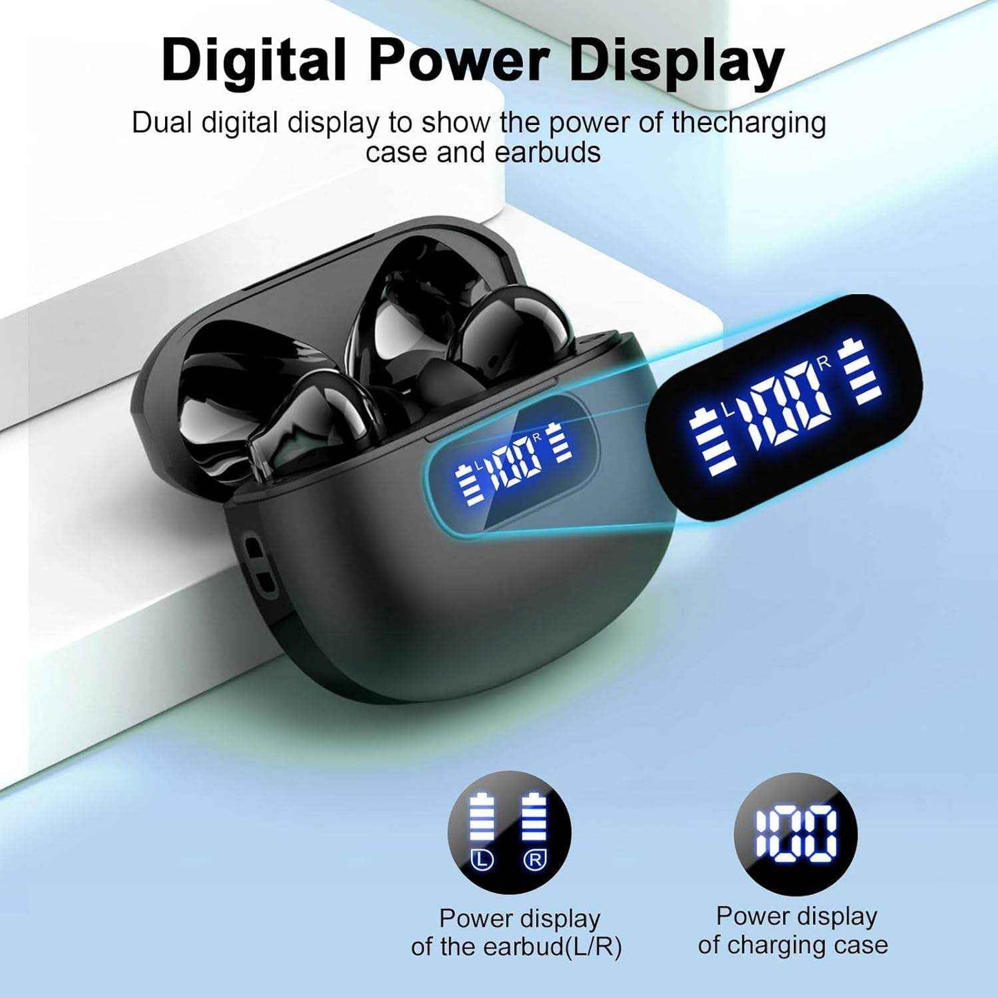 Active Noise Cancelling Bluetooth Earbuds: In-Ear Wireless Headphones with HiFi Stereo
