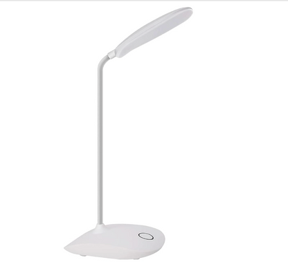 White LED desk lamp on a white background