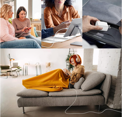 20W USB-C Fast Charger with 6FT Cable – PD 3.0 Wall Adapter for iPhone & iPad