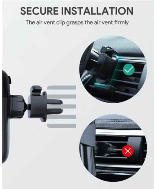 Car Phone Mount Holder – Universal Dashboard & Windshield Grip, 360° Rotation, Strong Suction